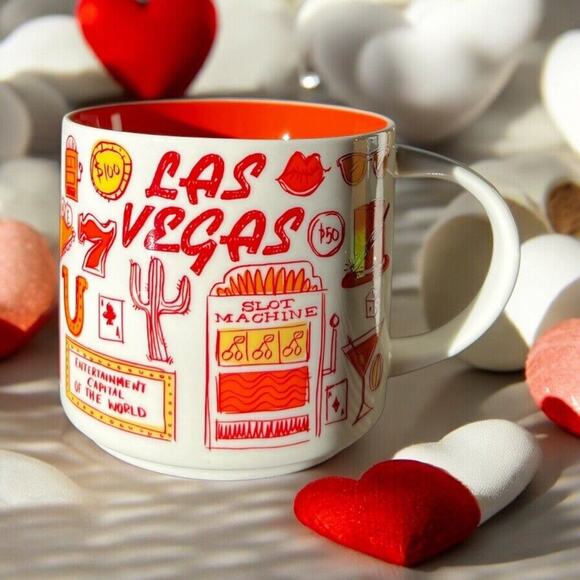 Starbucks Been There Series Las Vegas Across the Globe 14oz Coffee Mug EUC - Picture 1 of 7